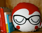 Spec-tacular handmade screen printed Ginger Jane Pillow