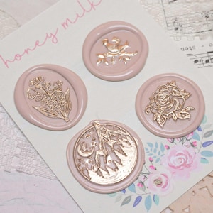 ACOTAR Themed Wax Seal Set | Aesthetic Stickers | Wax Seal Stickers | Ephemera | Journaling Stickers I Wedding Envelope Seals