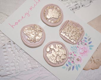 Animal Wax Seal Stickers: Journaling Ephemera Set