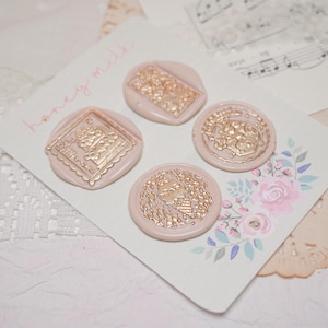 Ice Cream Birthday Wax Seal Set | Aesthetic Stickers | Wax Seal Stickers | Ephemera | Journaling Stickers I Wedding Envelope Seals