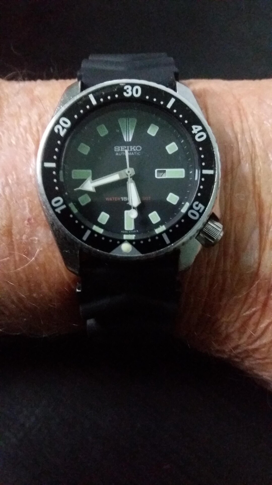 Seiko Diver Scarce MODEL! 4205-0153 17 Jewel 150 Meter Automatic