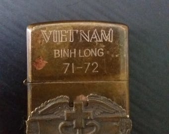 RARE Vintage Vietnam War Zippo Cu Chi 1970 - 1971 - Etsy