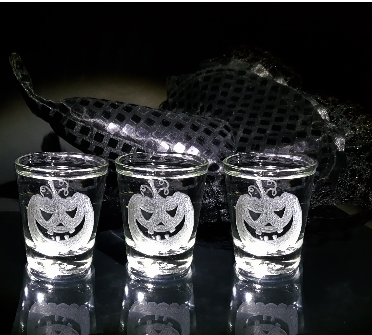 3 Halloween Shot Glasses Halloween Gifts Halloween Trick or Etsy
