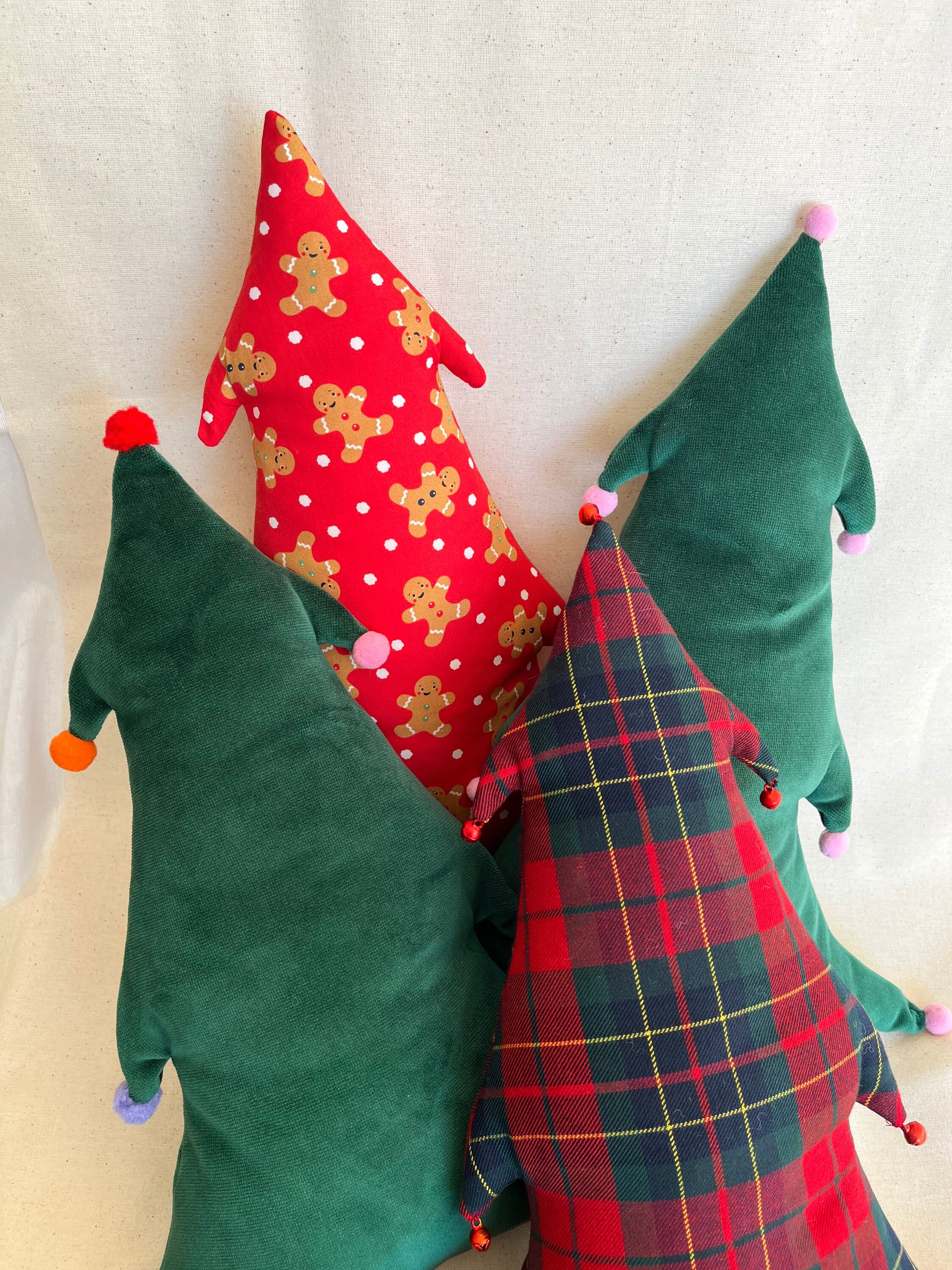 Christmas Tree Pillow Velvet Tree Pillow Christmas Tree Etsy
