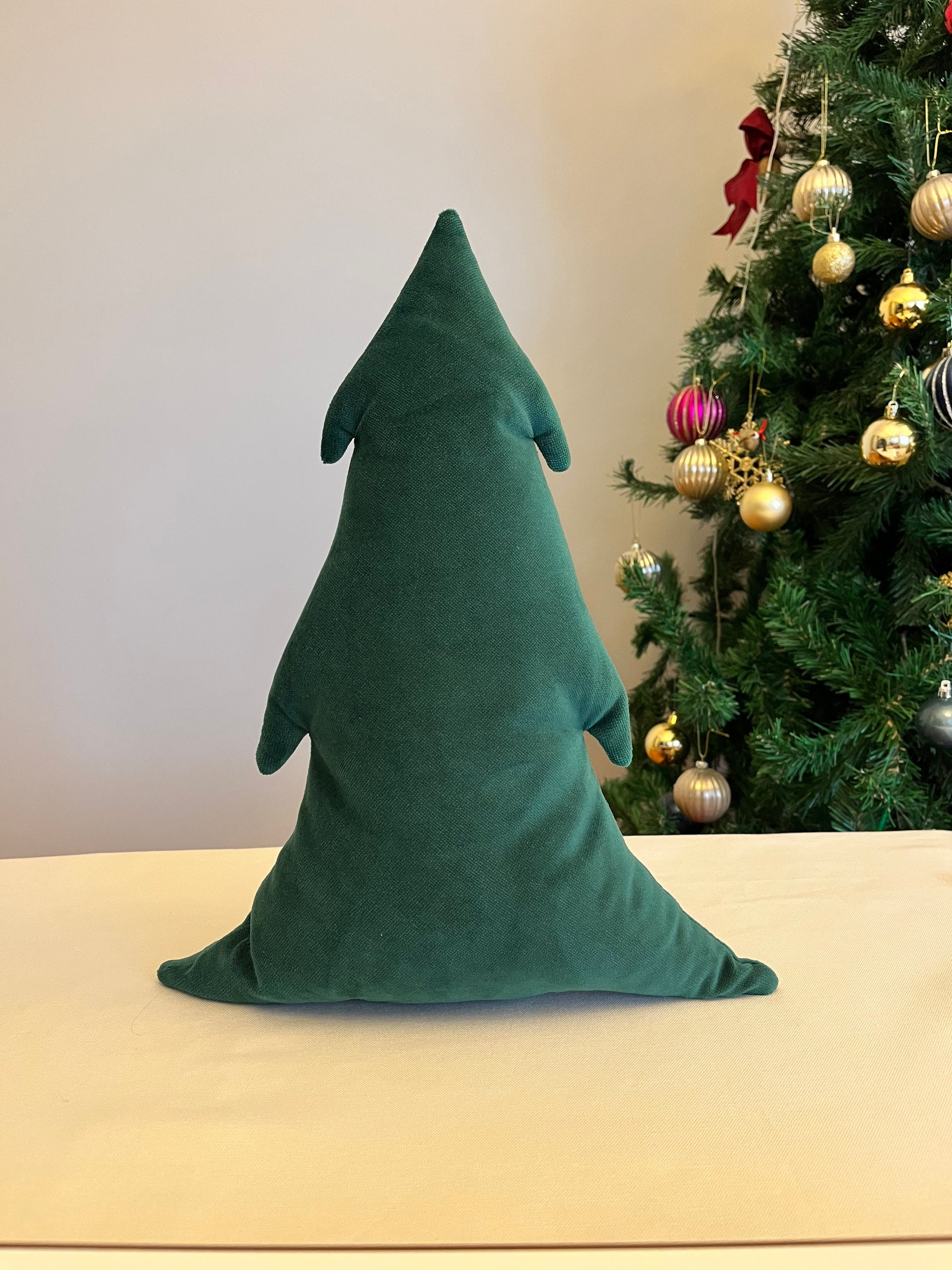 Christmas Tree Pillow Velvet Tree Pillow Christmas Tree - Etsy