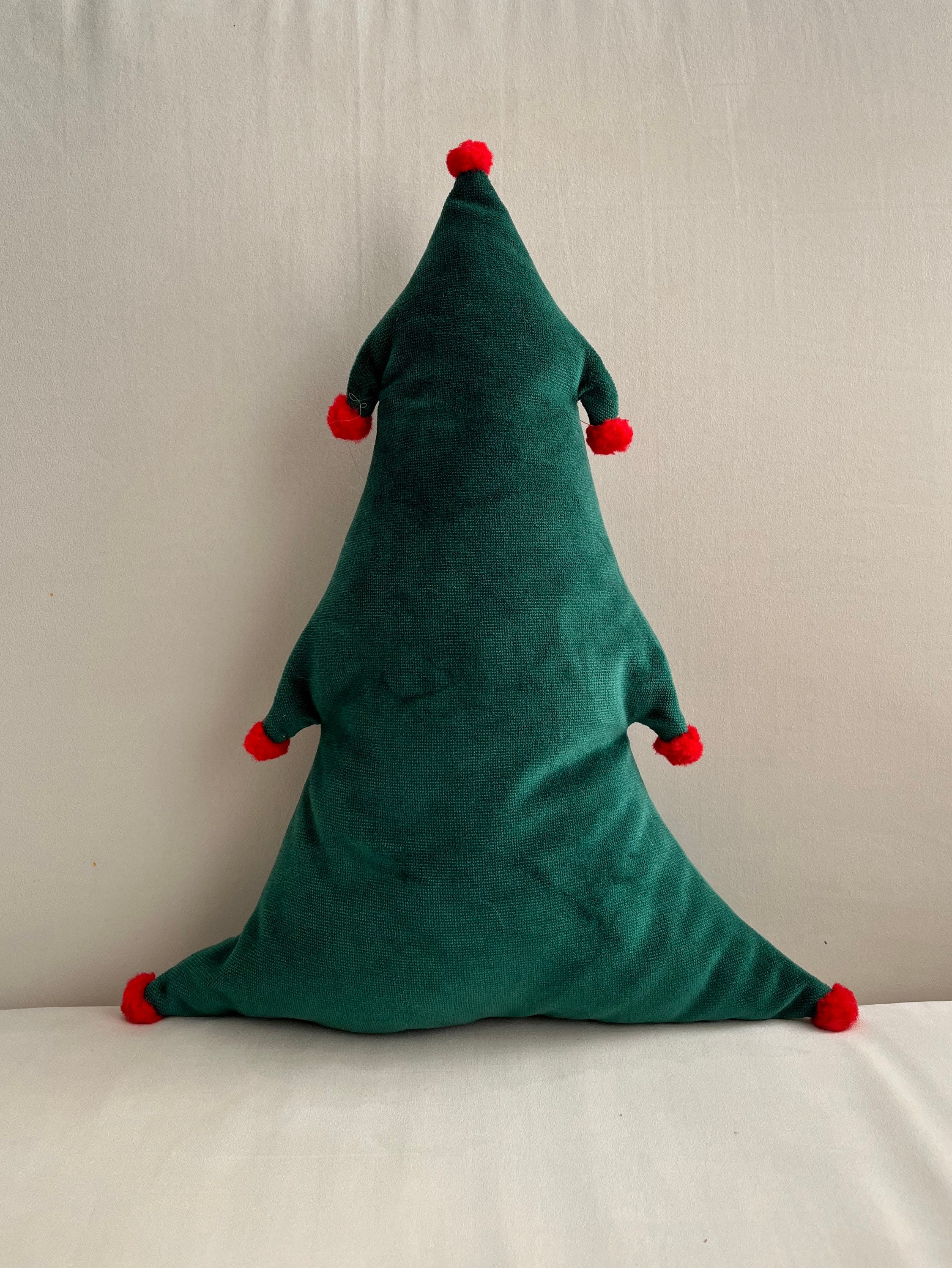 Christmas Tree Pillow Velvet Tree Pillow Christmas Tree Etsy