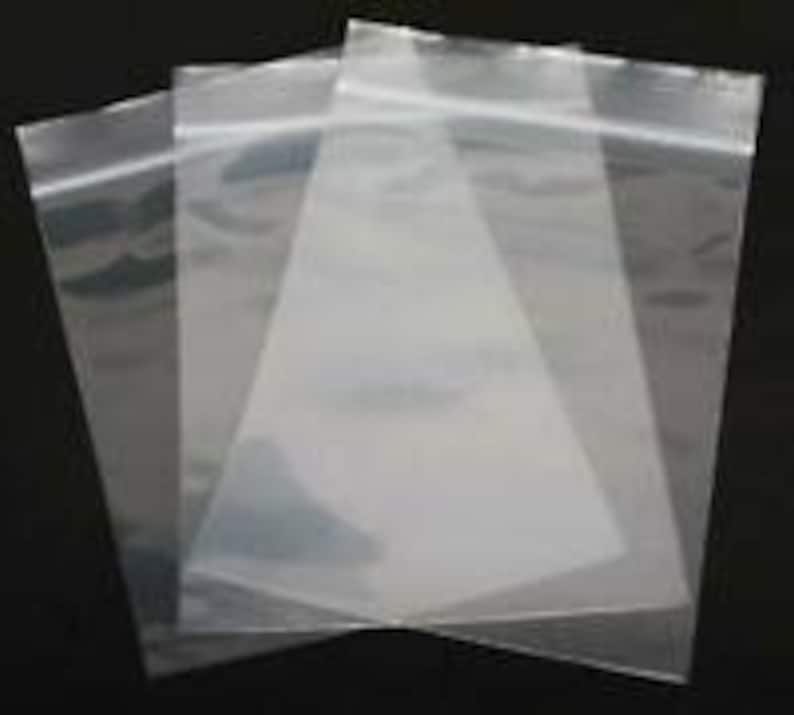 Clear Poly Bags 10 pc 4x6 2 mil Reusable Closable Storage Organization Home Office Crafts Jewelry Garage Travel Parts Shipping