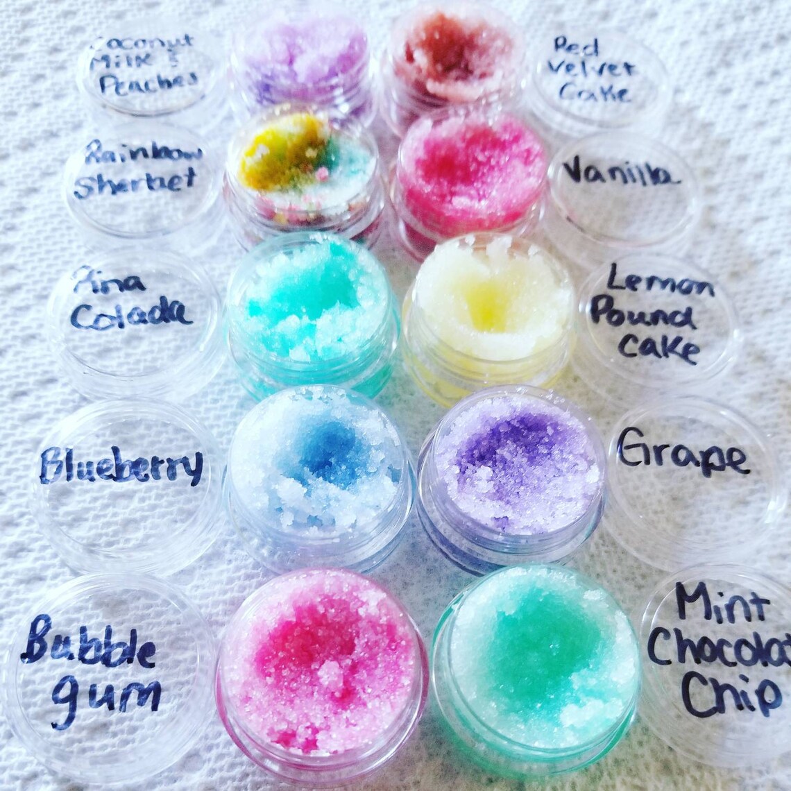 Lip Scrub Samples Organic Flavored Sugar Scrub Lip Scrubs Etsy