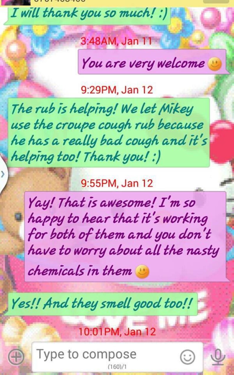 Natural Chest Rub Croup Cough Relief Whooping Cough Etsy