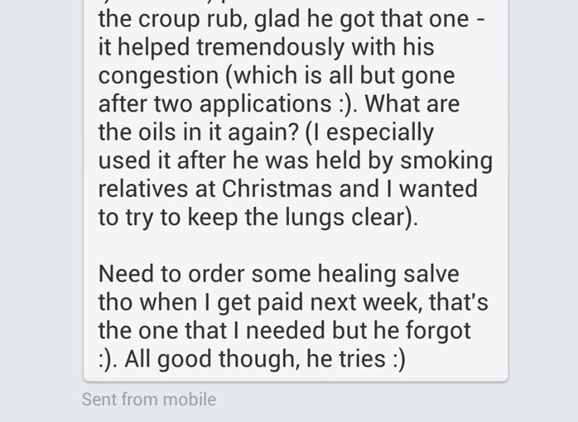 Natural Chest Rub Croup Cough Relief Whooping Cough Etsy