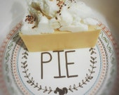 Pumpkin Pie Soap - Dessert Soap - Thanksgiving Decor - Fall Soap - Pie Soap - Slices Of Soap - Sweet Cinnamon Pumpkin - Soap Slice
