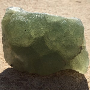 Prehnite Crystal 2.25 Inch, Raw Green Prehnite with Epidote Combo Specimen, Raw Crystals & Stones, Gemstone Rough, Rocks and Minerals