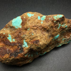 Large Number 8 Turquoise Stone from Nevada. 5.25 Inch Genuine Raw Turquoise Rough, Gemstone Cutting Rough, Rocks and Minerals