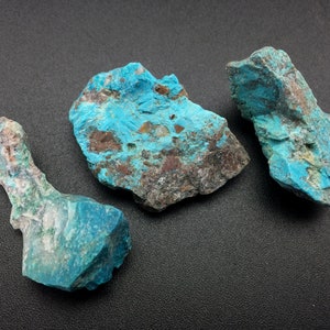 3 Chrysocolla Stones Raw / Rough Turquoise Chrysocolla From - Etsy