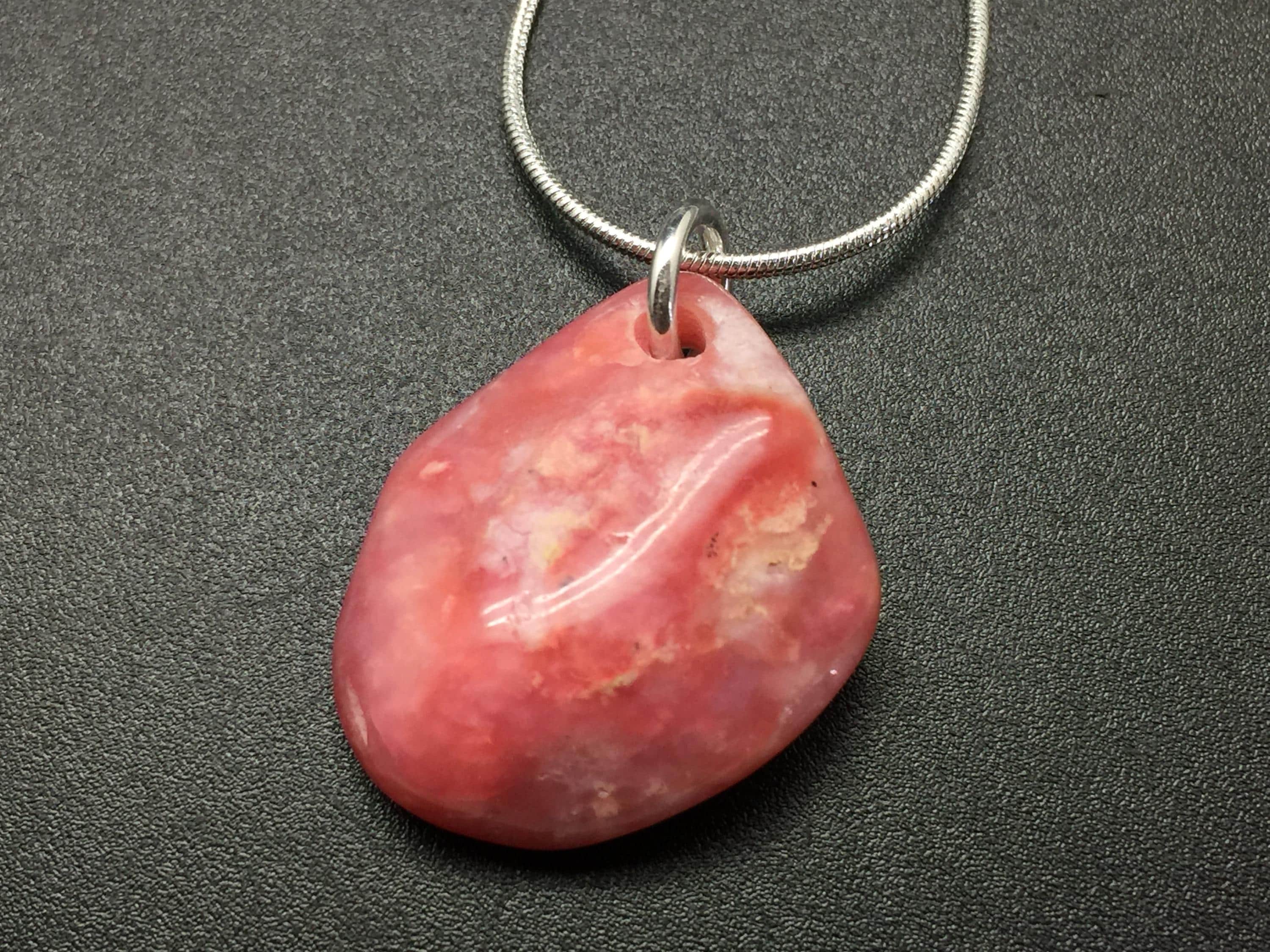 Collana con pietre preziose ametista rosa fatta a mano antica regalo