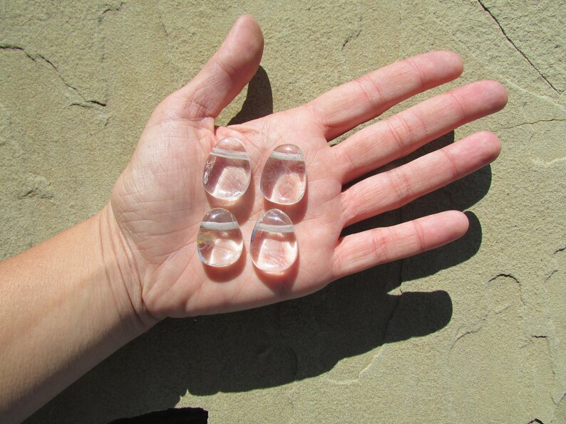 Gemstones Rocks and Minerals Drilled Crystals 4 Clear Quartz Pendant Stones Bulk Lot Quartz Crystal Necklace Stone Beads Stone Pendant