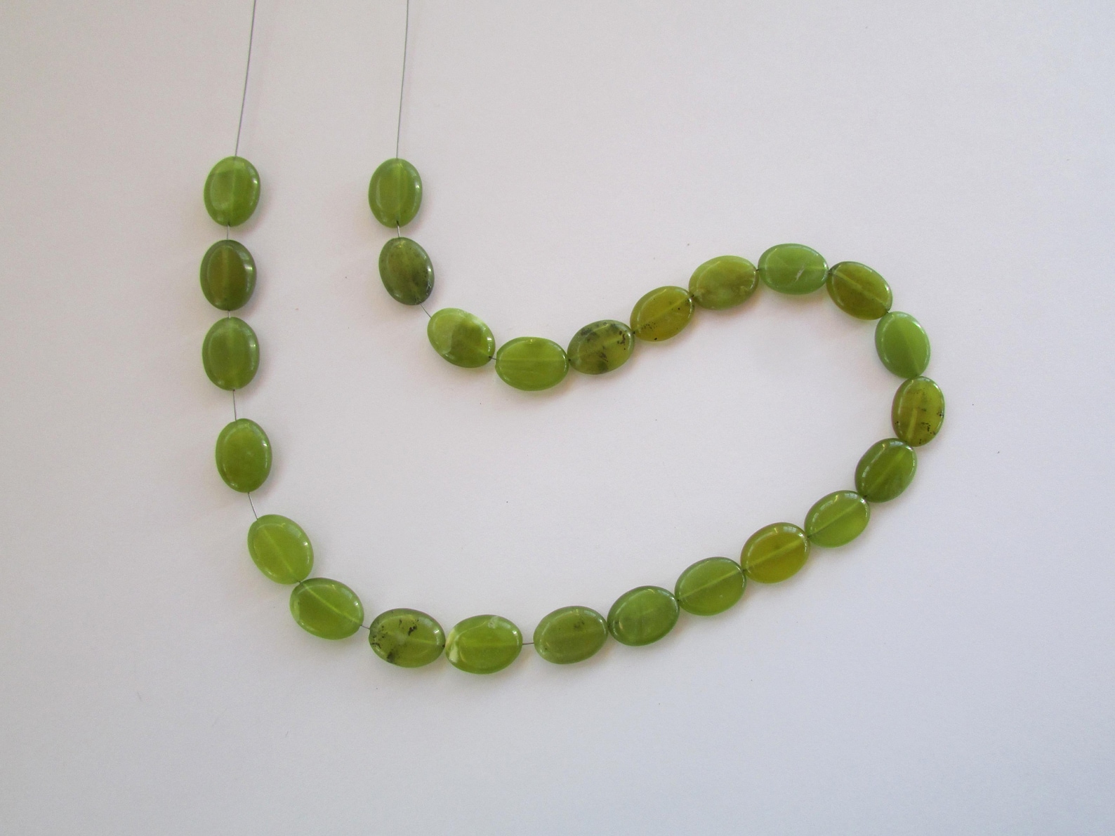 128 Perline Di Giada Malesia Verde Scuro 6mm - Per Braccialetti, Collane E Creazioni Fai Da Te - Foto 4