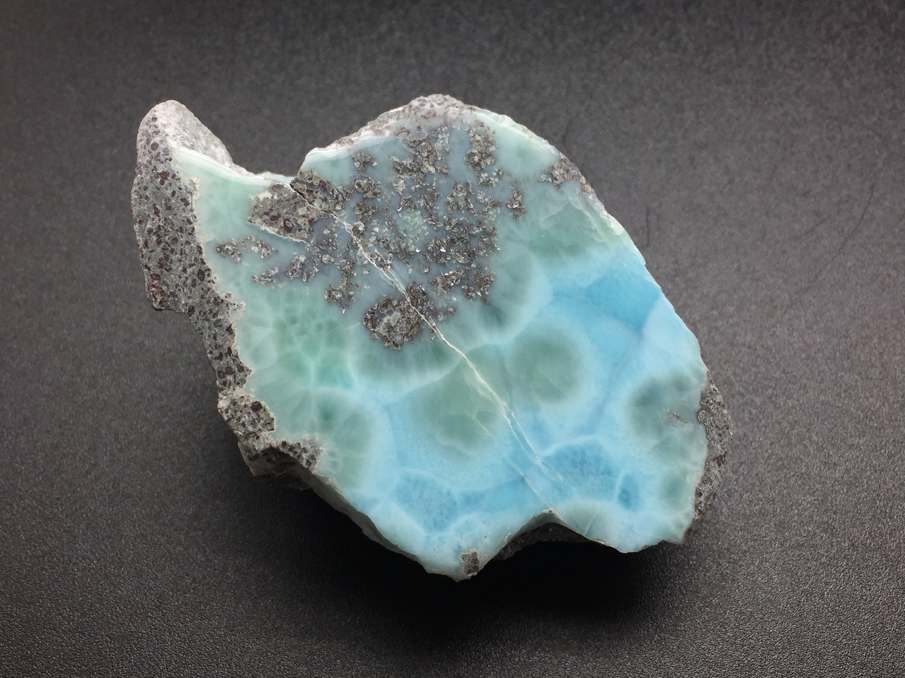 Larimar Stone 3.25 Inch, High Grade Blue Green Larimar From