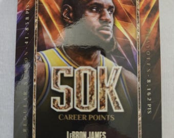 2025 Topps Now Lebron James 50k 50,000 points collectable basketball card Lakers Hall of Fame