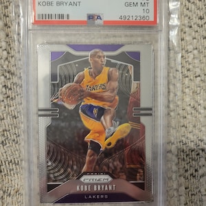 2019-20 Panini Prizm Kobe Bryant card #8 graded GEM MINT PSA 10 last card