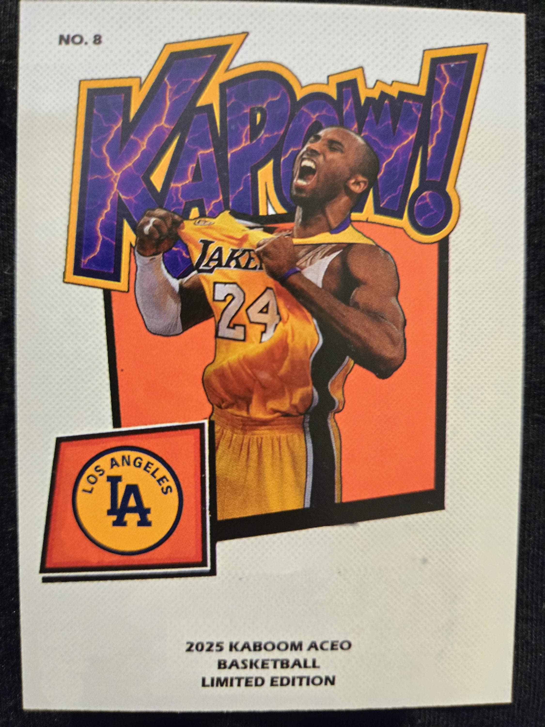 2025 Kobe Bryant Custom KAPOW KABOOM Style Basketball Card Limited