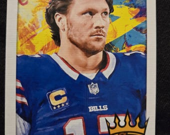 2025 Donruss Gridiron Kings Josh Allen Buffalo Bills portrait football card