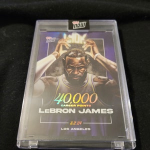 2024 Topps Now Lebron James 3/2/24 40,000 point scored limited edition basketball card LJ-40k