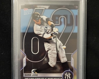 2022 Topps Now Aaron Judge 62 home runs record baseball card 1012 graded Gem Mint PSA 10 Yankees superstar collectible New York