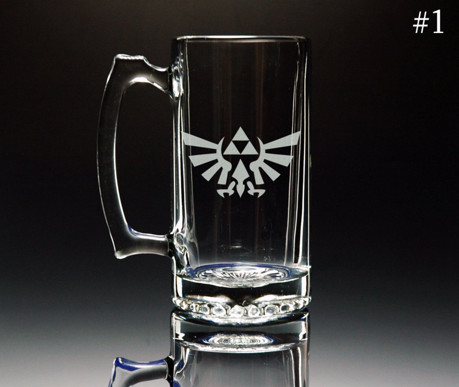 Zelda Legend of Zelda Etched Large 26.5 oz Glass Mug Etsy