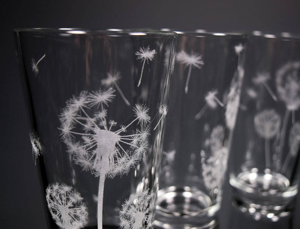 Dandelion Drinking Glasses Dandelions Glass 50