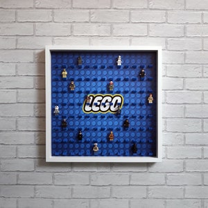 Marco de exhibición para minifiguras de Lego Soporte de caja de almacenamiento grande - Frontal de plexiglás - Capacidad para 104 figuras