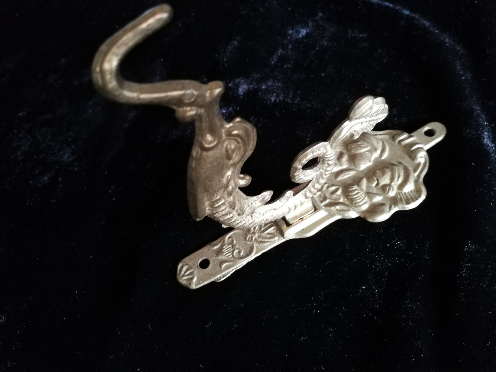 Vintage Solid Brass Wall Hanging Hook Romeo and Juliet Etsy
