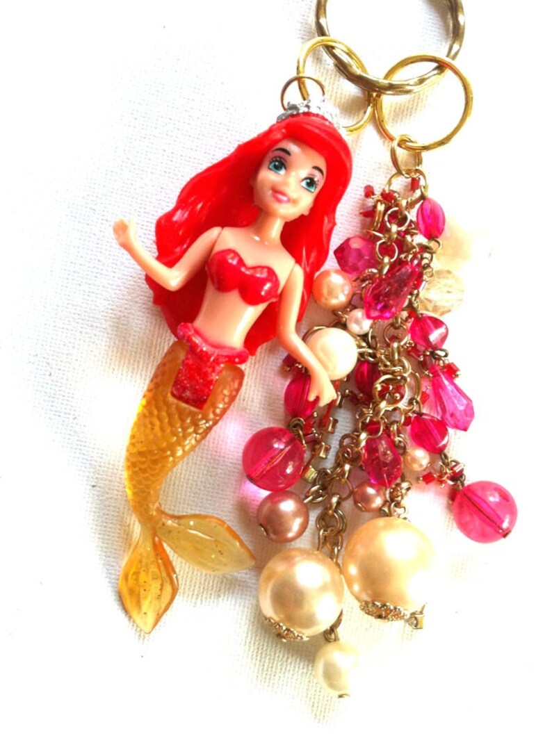 Disney The Little Mermaid Ariel Keychain Chaîne Disney Key Etsy