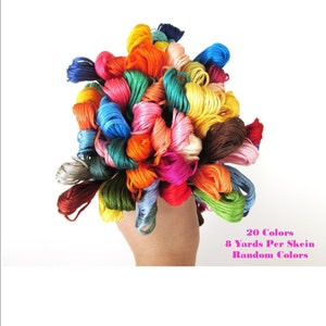 Set of 20 Skeins - Cross Stitch Floss - Embroidery Floss