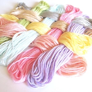 8 Skeins Set of Cross Stitch Floss -  Easter Basket