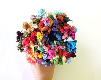 100 Skeins Pack  of Embroidery Floss - Craft thread - Polyester Thread - 100 Random Colors