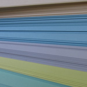 Feuilles de papier cartonné - 8,5 x 11 pouces - couleurs pastel - papier cartonné - 10 feuilles par paquet