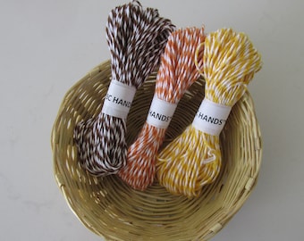 Bakers Twine 3 Spools Collection -  Bakers Twine Collection - 4 ply  - Cotton - 45 yards