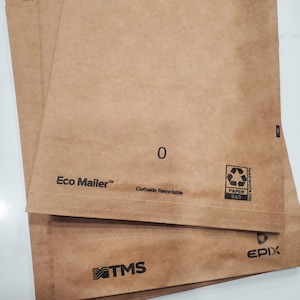 Recyclable Mailes - 6&quot;x9&quot; mailers  - Kraft Mailers - 10 pack - Eco Friendly mailers