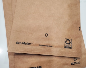 Recyclable Mailes - 6"x9" mailers  - Kraft Mailers - 10 pack - Eco Friendly mailers