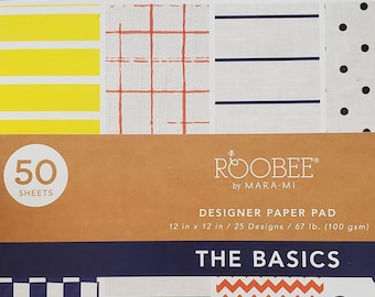 Basic Printed Cardstock - 12" X 12" - 50 sheets