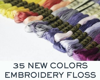DMC Floss 35 new colors - Made in France - You pick the colors - 35 colors available - Per Skein