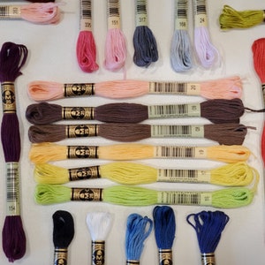DMC Floss 35 new colors -  Made in France - You pick the colors - 35 colors available - Per Skein