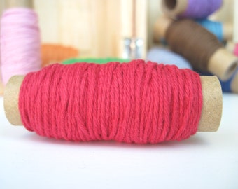 25 yards Solid Red Bakers Twine  25 yards on each spool - Red Twine