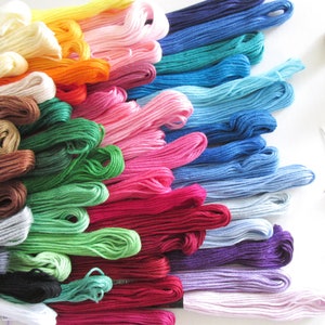 25 Strengen Set van Draad - 100% Katoen - Zes Strand 8.75 Yards per Streng - J.P. Coats