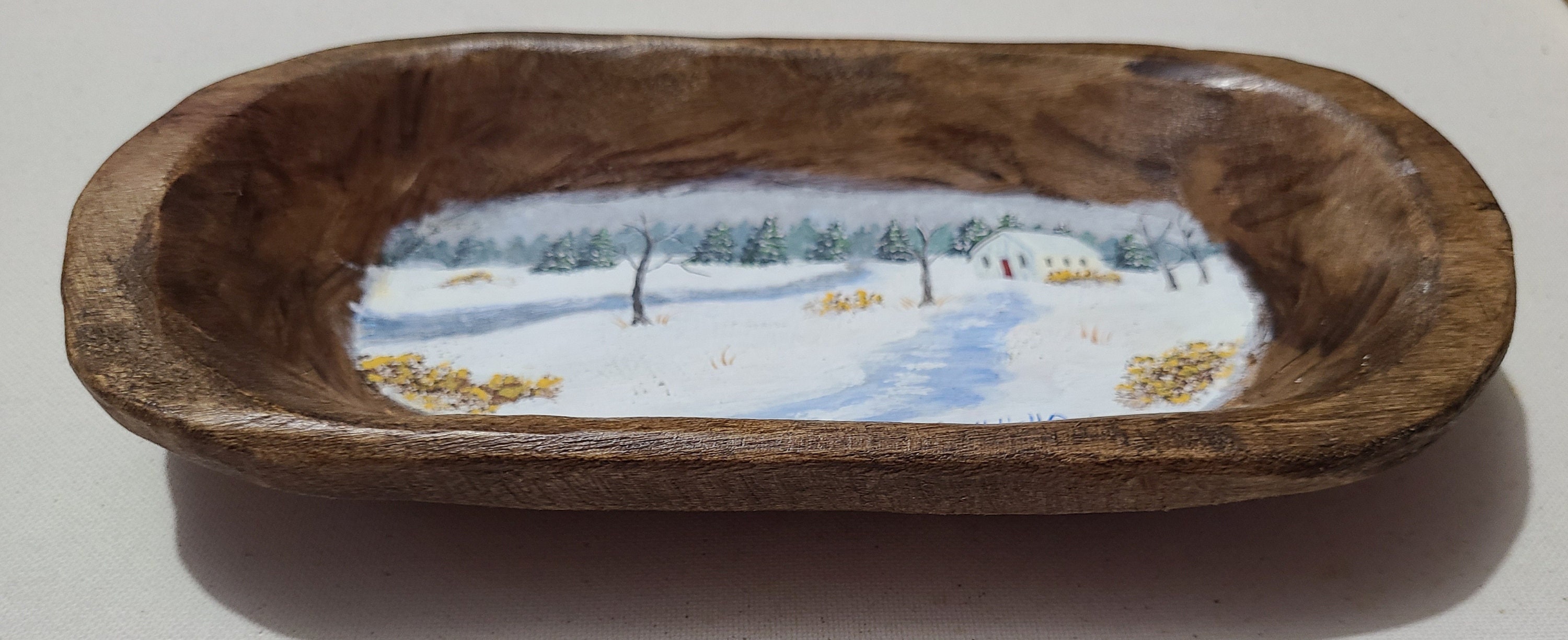 Hand Painted Dough Bowl | Etsy