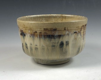Chawan, Handmade bowl, thrown bowl, pottery bowl, tea bowl, 3.5" tall x 4.75" wide, made by Matthew Mulholland, Quebec Canada