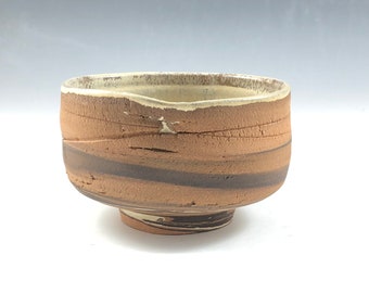 Chawan, Handmade bowl, thrown/altered bowl, pottery bowl, tea bowl, 3" tall x 5.5" wide, made by Matthew Mulholland, Quebec Canada