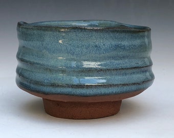 Chawan, Handmade bowl, thrown/altered bowl, pottery bowl, tea bowl, 3" tall x 4.5" wide, made by Matthew Mulholland, Quebec Canada
