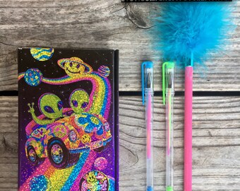 Lisa Frank Aliens flip Planner